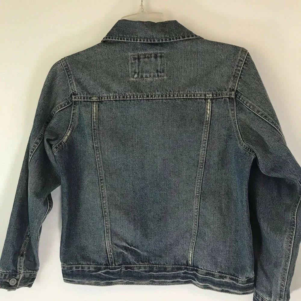 The Place Est 1989 Denim Jacket Blue Classic Trucker‎ Style Girls Large (10/12)
